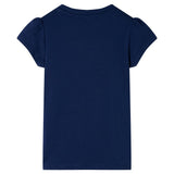 Vidaxl kindershirt 128 marineblauw