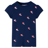 Vidaxl kindershirt 140 marineblauw