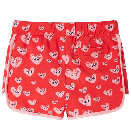 Vidaxl kindershort met trekkoord 128 rood