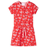 Vidaxl kinderjumpsuit 128 rood