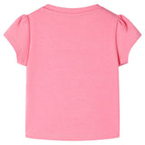 VidaXL Kindershirt 104 fluorescerend felroze