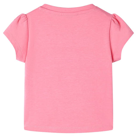 Vidaxl kindershirt 116 fluorescerend felroze