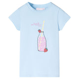 Vidaxl kindershirt 104 zachtblauw