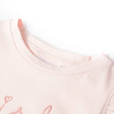 VidaXL Kindershirt met ruches aan de mouwen 116 zachtroze