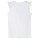 Vidaxl kindershirt met ruches aan de mouwen 140 ecru