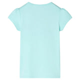 VidaXL Kindershirt 92 lichtzeeblauw