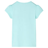 VidaXL Kindershirt 104 lichtzeeblauw