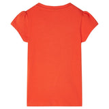 VidaXL Kindershirt 104 donkeroranje