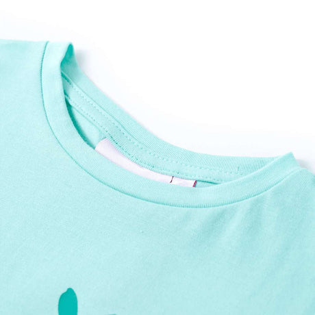 Vidaxl kindershirt 128 lichtmint