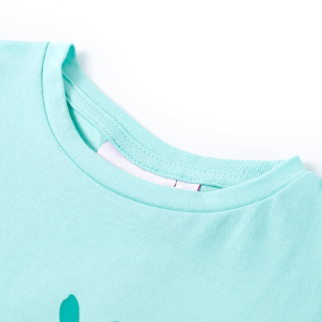 Vidaxl kindershirt 140 lichtmint