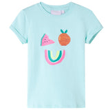 VidaXL Kindershirt 92 lichtzeeblauw