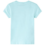 Vidaxl kindershirt 116 lichtzeeblauw