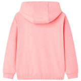 Vidaxl kindertrui met capuchon 104 felroze