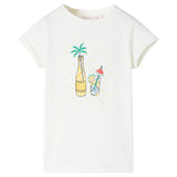 Vidaxl kindershirt 104 ecru