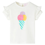 Vidaxl kindershirt 128 ecru