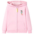 Vidaxl kindervest met capuchon en rits 104 felroze