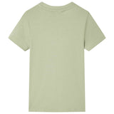 Vidaxl kindershirt met korte mouwen 116 lichtkakikleurig