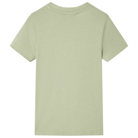 Vidaxl kindershirt met korte mouwen 116 lichtkakikleurig