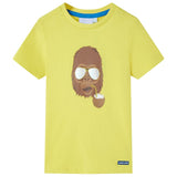 VidaXL Kindershirt met korte mouwen 104 geel