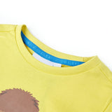 VidaXL Kindershirt met korte mouwen 116 geel