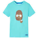 VidaXL Kindershirt met korte mouwen 92 zeeblauw