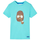 Vidaxl kindershirt met korte mouwen 140 zeeblauw