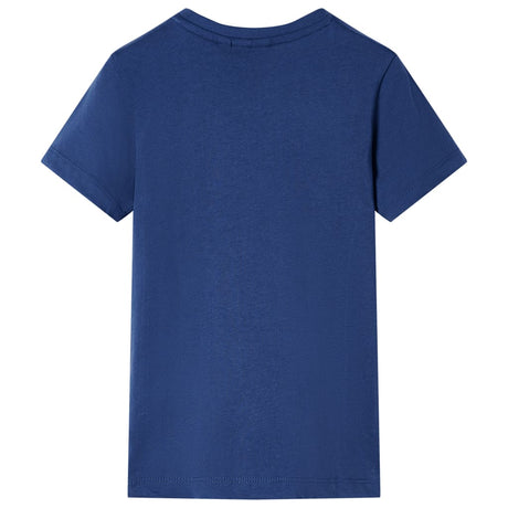 Vidaxl kindershirt 92 donkerblauw