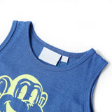 Vidaxl kindertopje 92 gemêleerd blauw