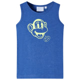 Vidaxl kindertopje 116 gemêleerd blauw