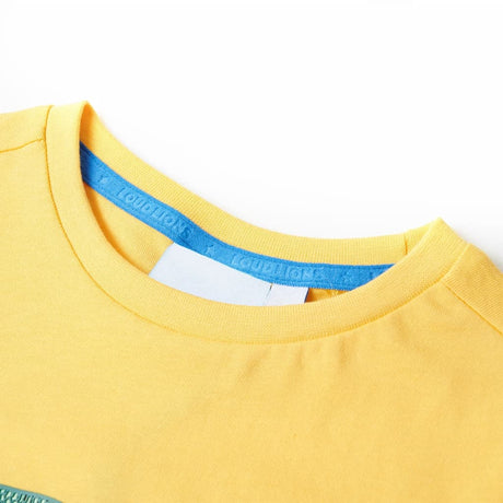 Vidaxl kindershirt 104 lichtokerkleurig