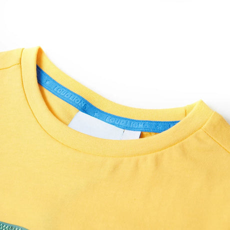 Vidaxl kindershirt 128 lichtokerkleurig