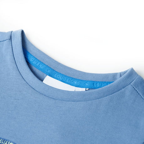Vidaxl kindershirt 104 middelblauw