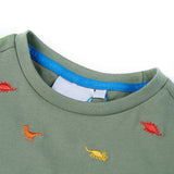 Vidaxl kindershirt met korte mouwen 104 kakikleurig