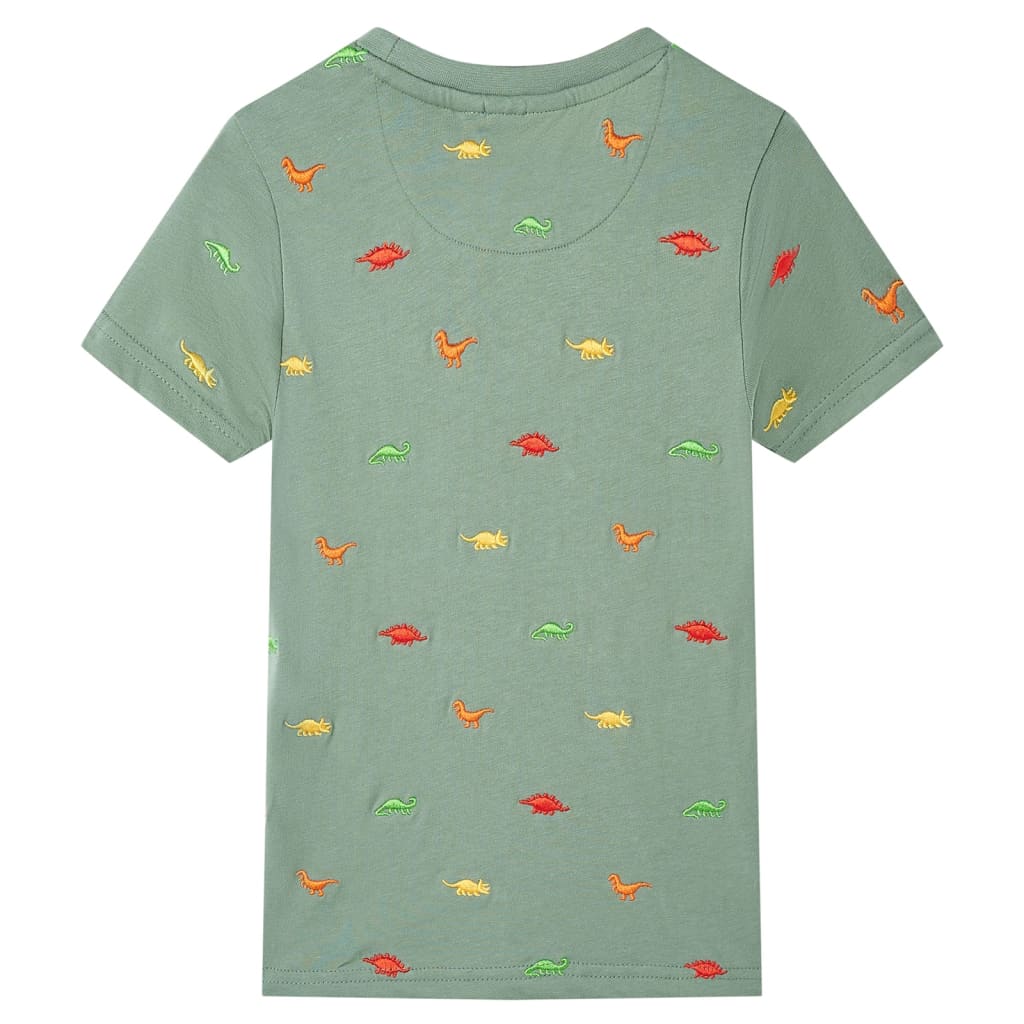 Vidaxl kindershirt met korte mouwen 140 kakikleurig