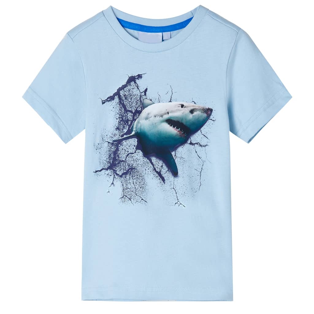VidaXL Kindershirt 116 lichtblauw