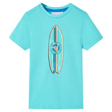 Vidaxl kindershirt met korte mouwen 116 zeeblauw