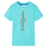 Vidaxl kindershirt met korte mouwen 140 zeeblauw