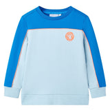 Vidaxl kindertrui 116 felblauw en lichtblauw