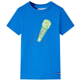 Vidaxl kindershirt 128 felblauw