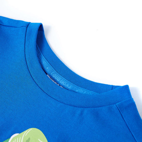 Vidaxl kindershirt 128 felblauw