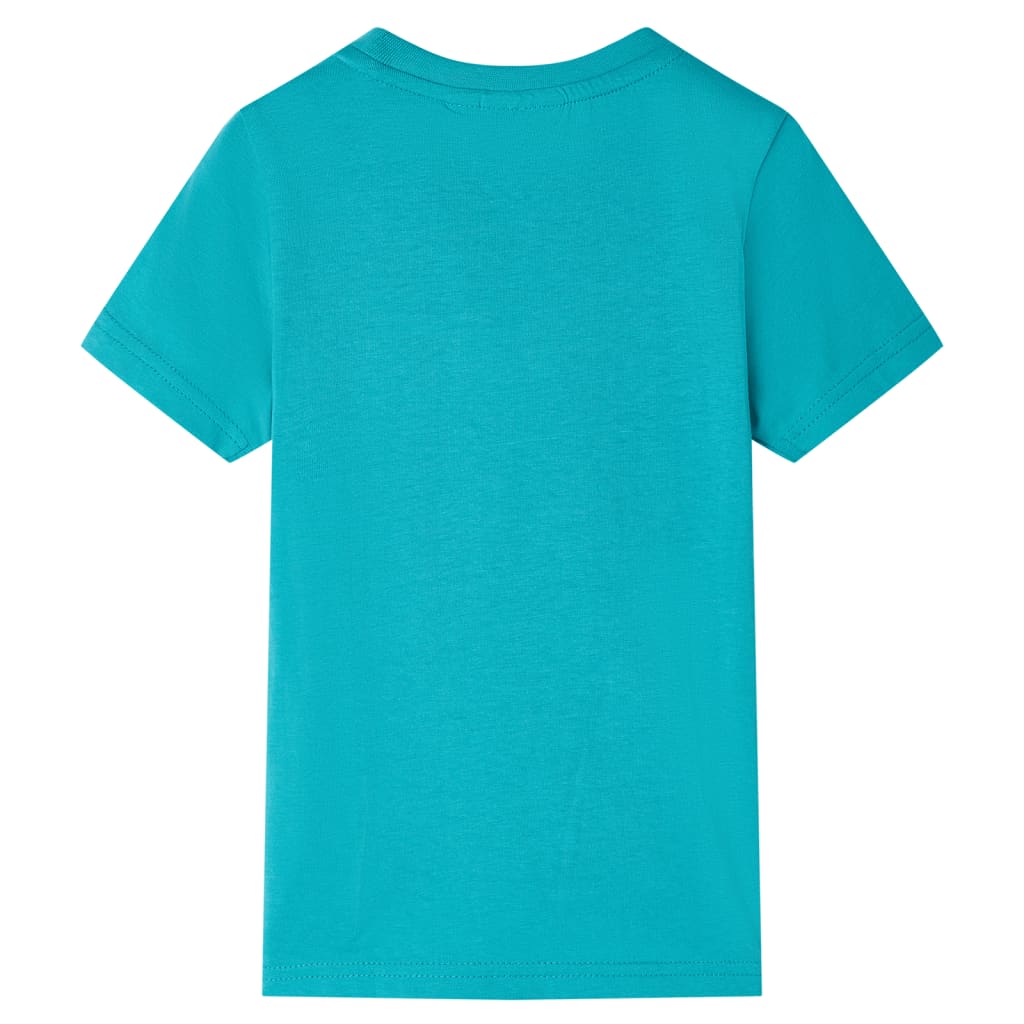 Vidaxl kindershirt met korte mouwen 128 donkermintkleurig