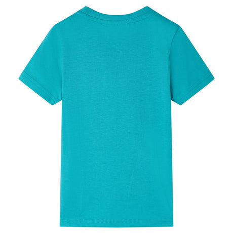 Vidaxl kindershirt met korte mouwen 128 donkermintkleurig