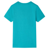 Vidaxl kindershirt met korte mouwen 140 donkermintkleurig