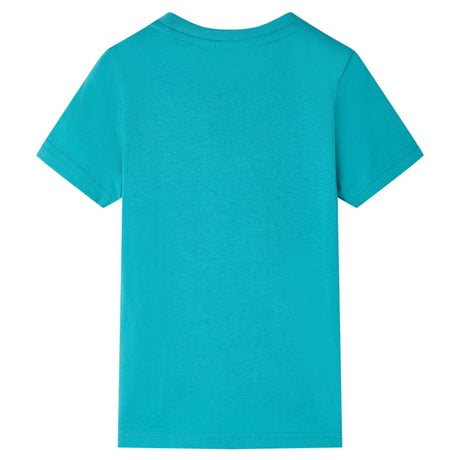 Vidaxl kindershirt met korte mouwen 140 donkermintkleurig