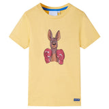 VidaXL Kindershirt met korte mouwen 128 geel