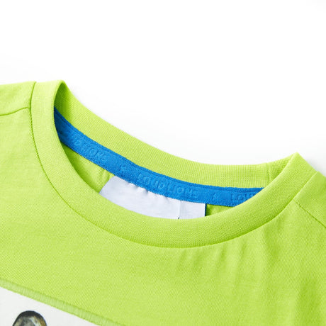 Vidaxl kindershirt met korte mouwen 116 limoengroen
