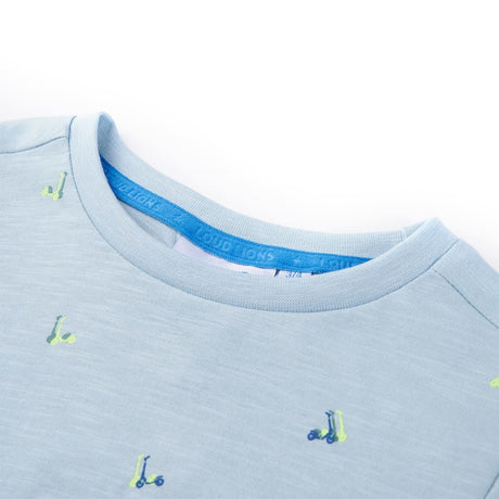 Vidaxl kindershirt 140 lichtblauw