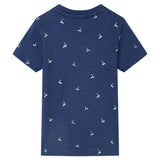Vidaxl kindershirt 104 donkerblauw