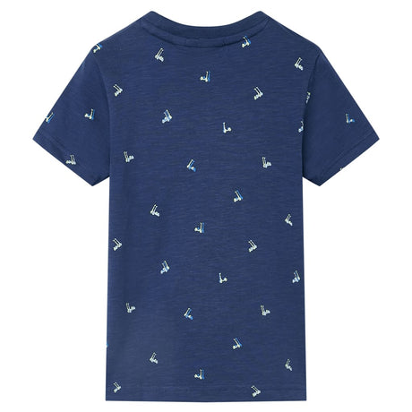 Vidaxl kindershirt 104 donkerblauw