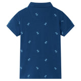 Vidaxl kinderpoloshirt 92 donkerblauw